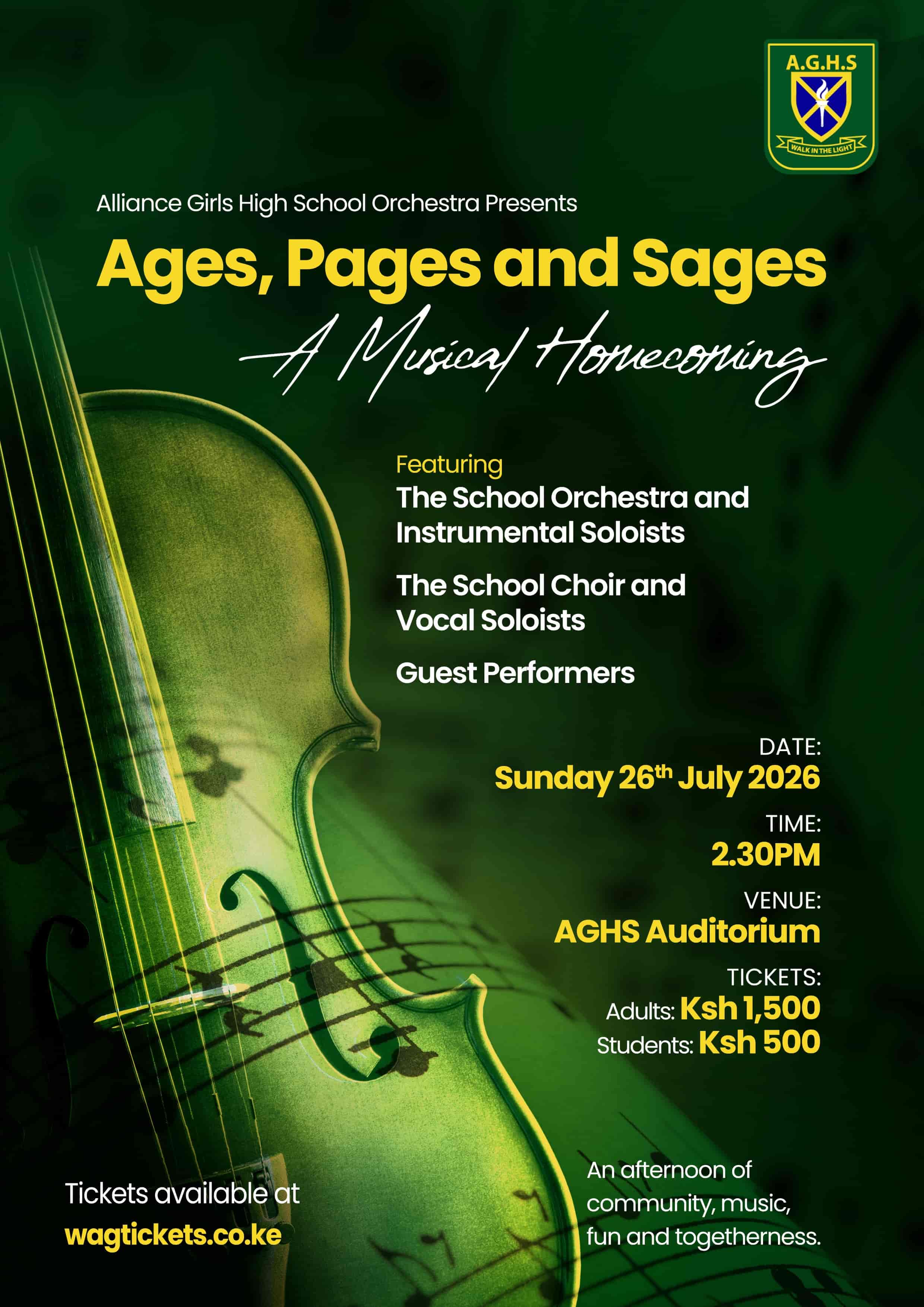 Ages, Pages and Sages - A Musical Homecoming